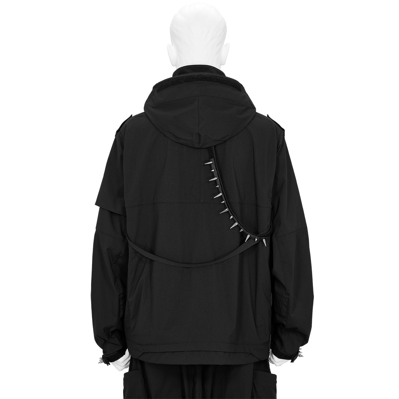 ACRONYM - J1WB-E Spiked Nylon-Blend Hooded Jacket - Black
