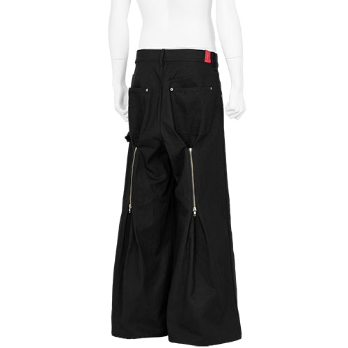 RED LABEL REVERSE BAGGY WORK PANTS BLACK