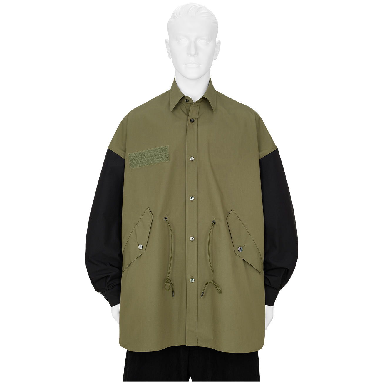 MODS SHIRT KHAKI×BLACK