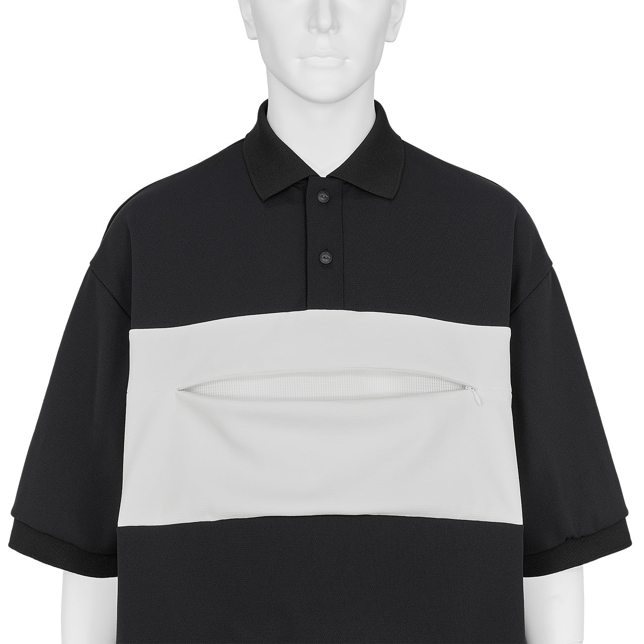 VENTILATION POCKET POLO BLACK