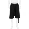 SS24 DRAWSTRINGS PODS SHORTS [GROSGRAIN WEAVE] BLACK