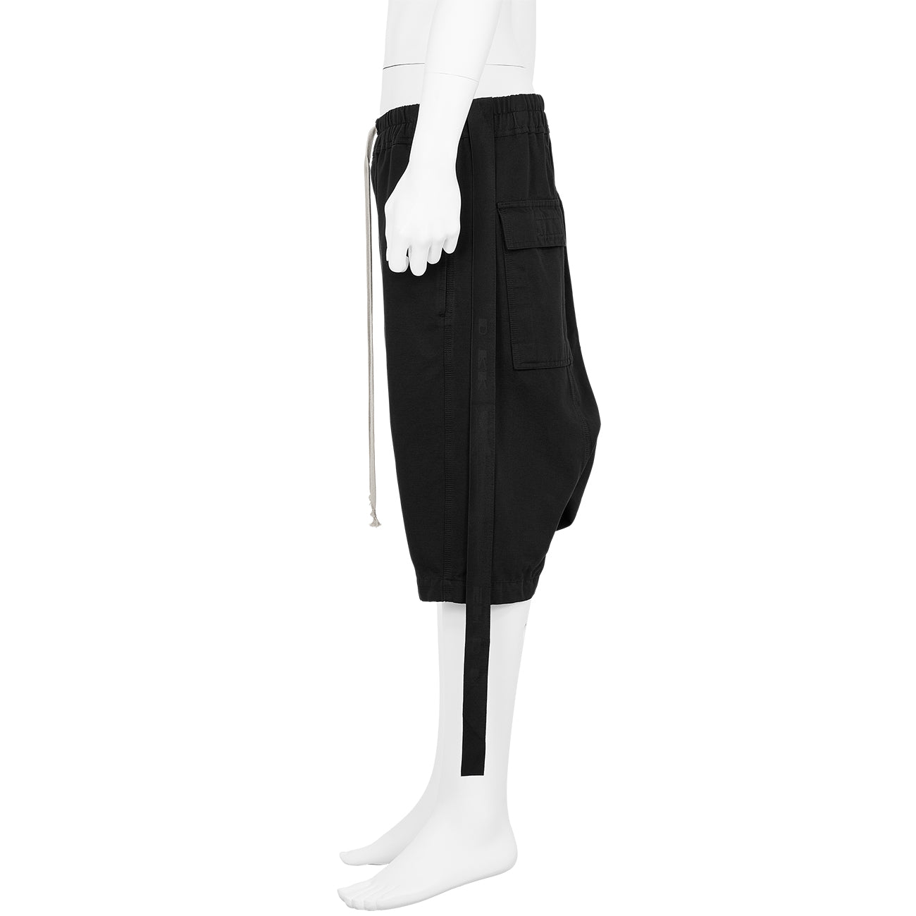DRAWSTRINGS PODS SHORTS [GROSGRAIN WEAVE] BLACK