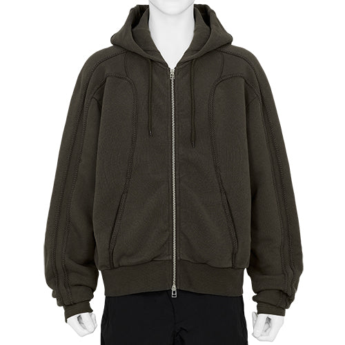 OG LOGO MASK HOODIE ARMY GREEN - SLAM JAM and UMBRO(スラム