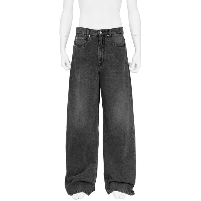 ASYMMETRY DENIM WASH BLACK
