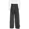 ASYMMETRY DENIM WASH BLACK