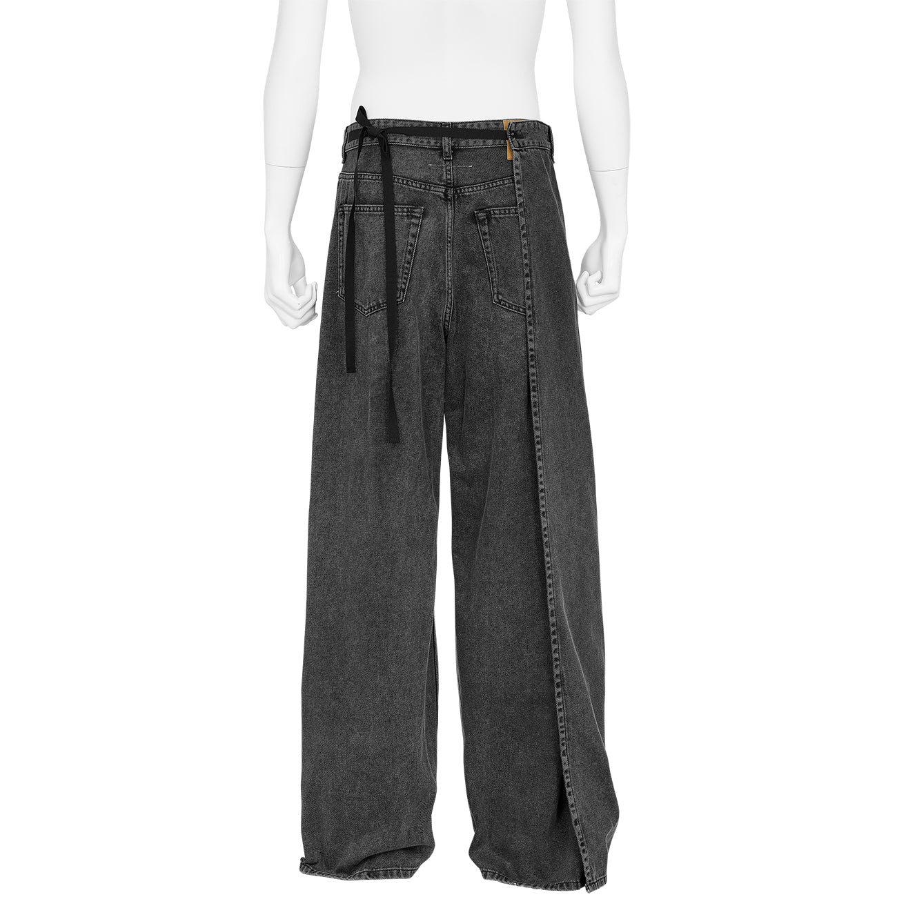 ASYMMETRY DENIM WASH BLACK