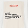 INVITATION TEE WHITE