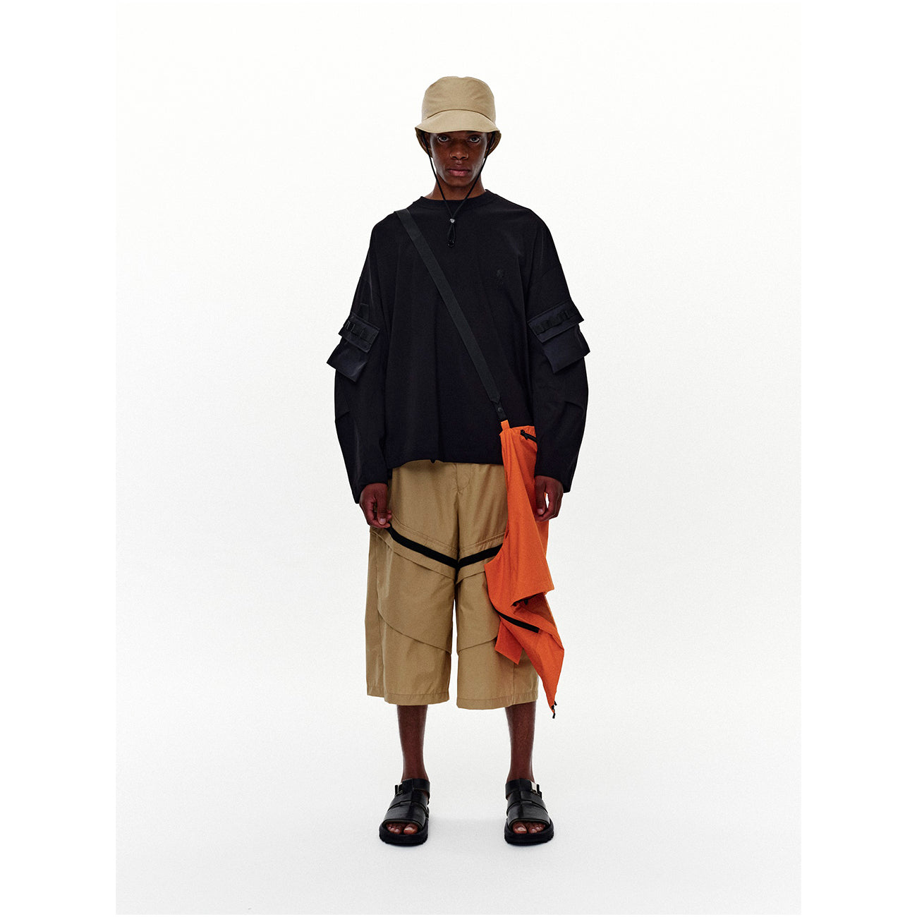 GORE-TEX POCKET L/S TEE BLACK