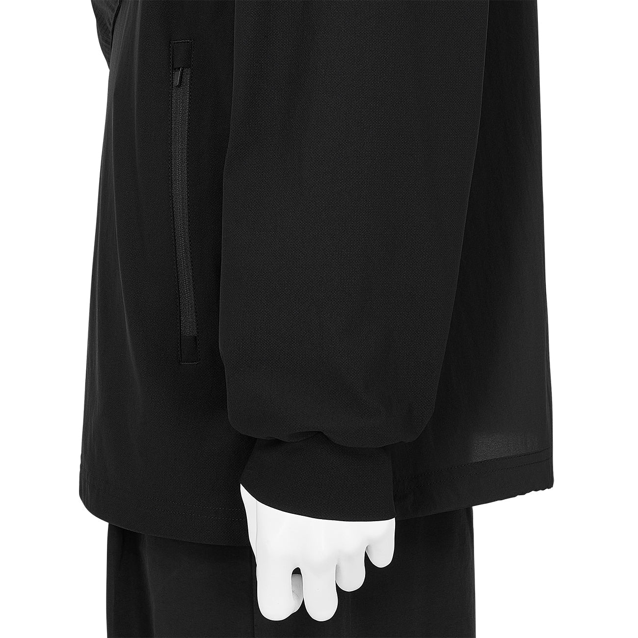 L/S TEE WITH POCKET BLACK