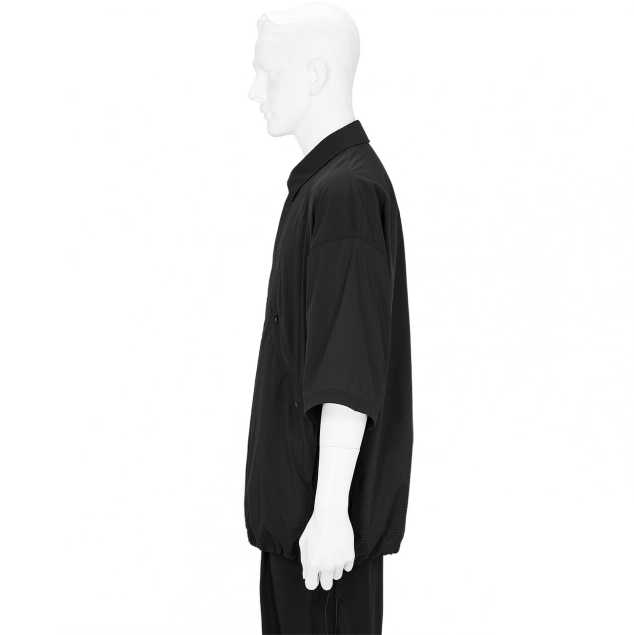 WIDE SHIRT JACKET BLACK