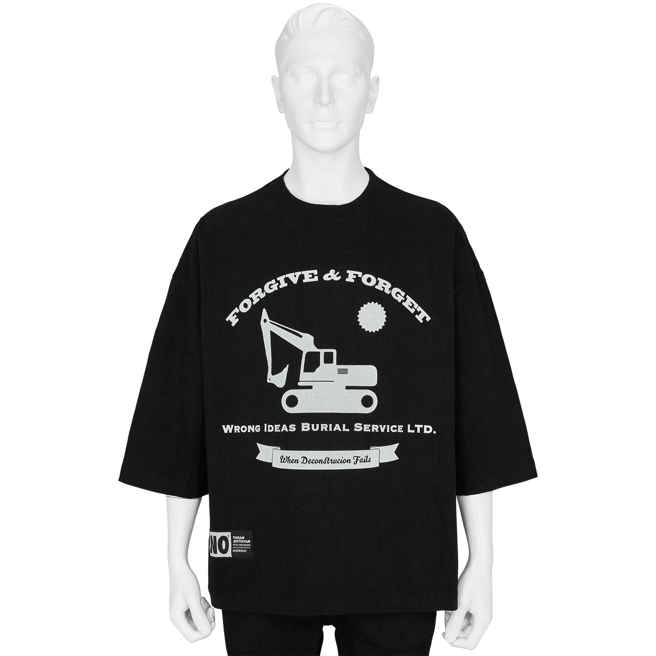 BRICK T-SHIRT [ FORGIVE&FORGET ] BLACK