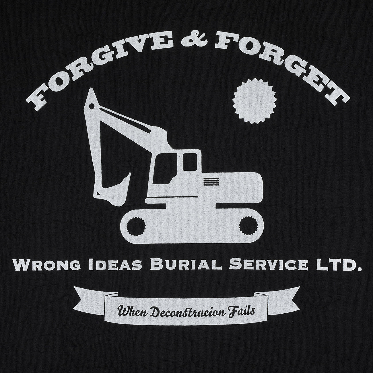 BRICK T-SHIRT [ FORGIVE&FORGET ] BLACK