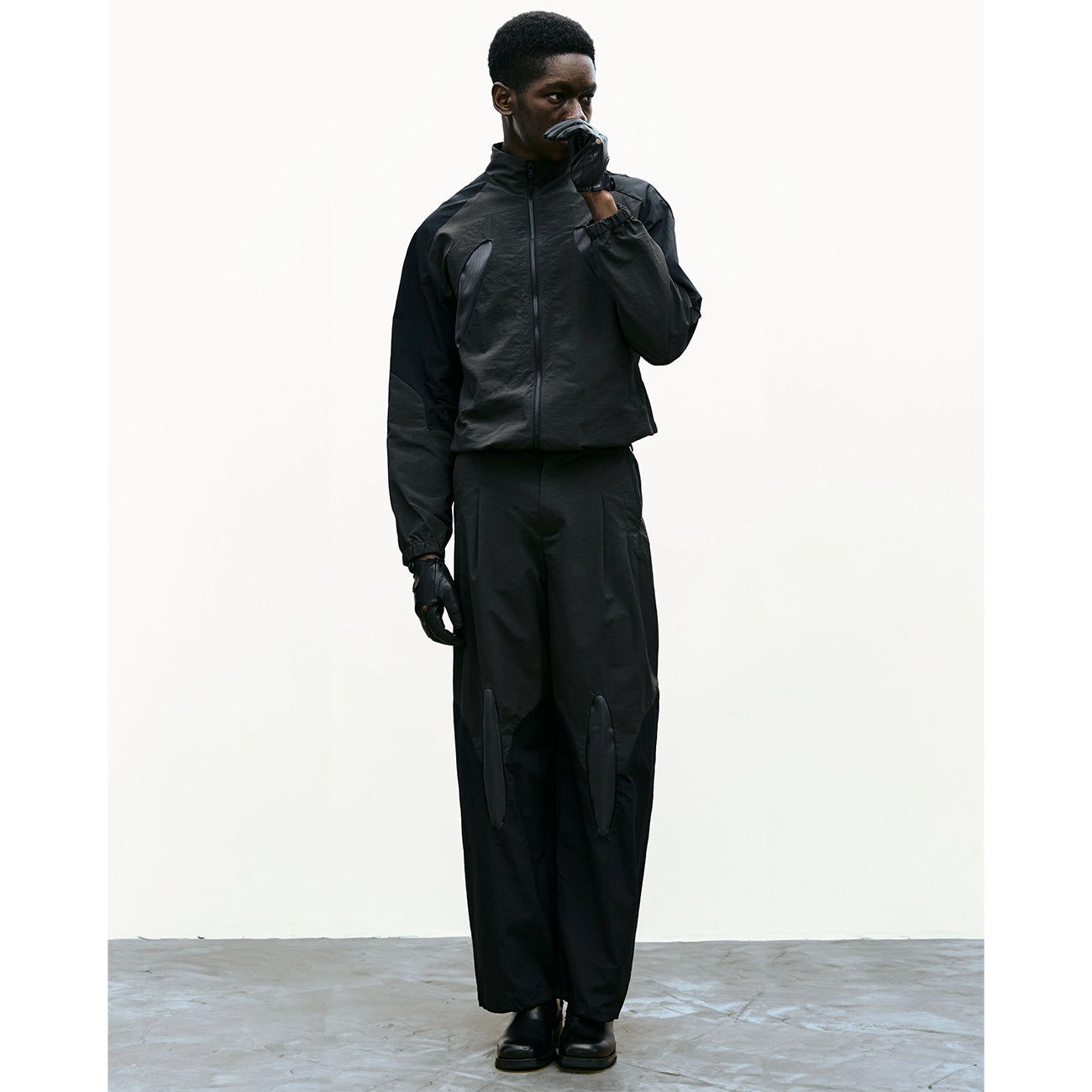_J.L - A.L_ Black & Khaki Aperture Track Pants J.L - A.L