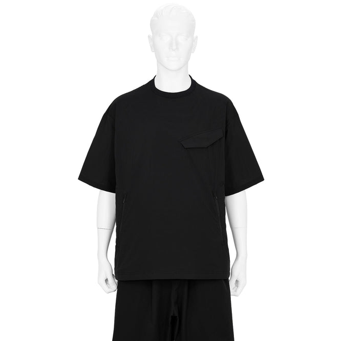 CHEST FLAP POCKET T-SHIRT BLACK