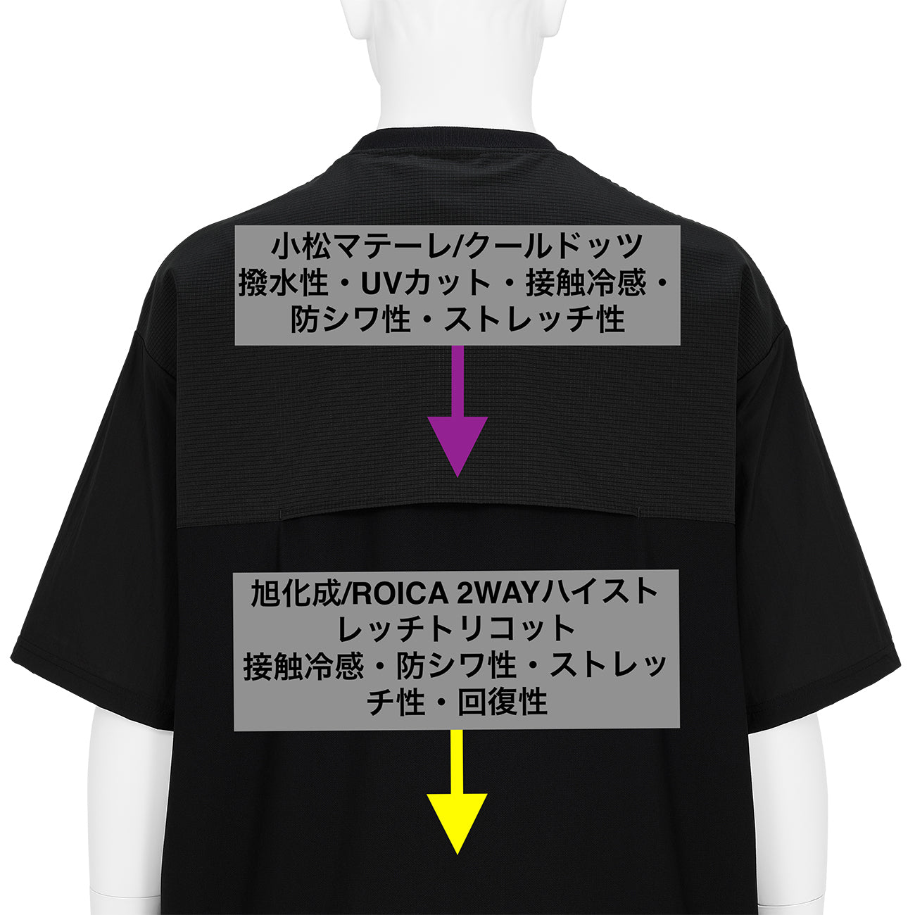CHEST FLAP POCKET T-SHIRT BLACK