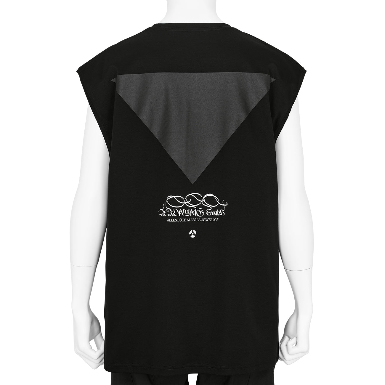 S25-PR-A SLEEVELESS T-SHIRT [TRIANGLE] BLACK - ACRONYM