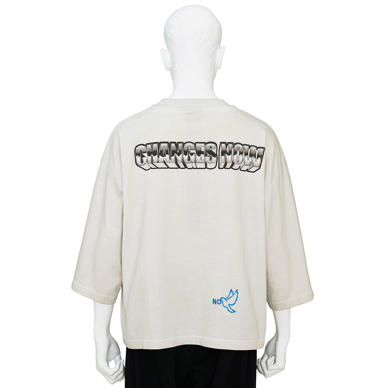 CROPPED TEE [ STOP DREAMING ] BEIGE