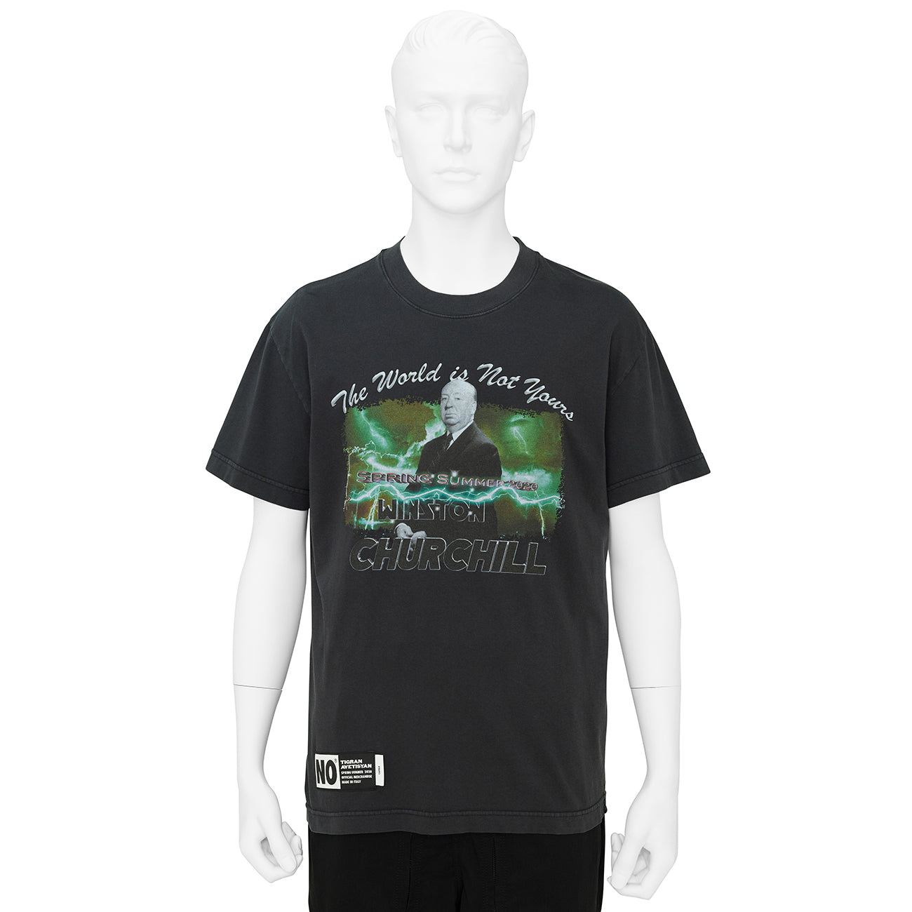 BASIC TEE [ THE WORLD IS NOT YOURS ] BLACK