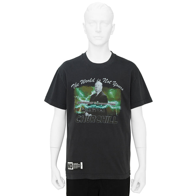 BASIC TEE [ THE WORLD IS NOT YOURS ] BLACK
