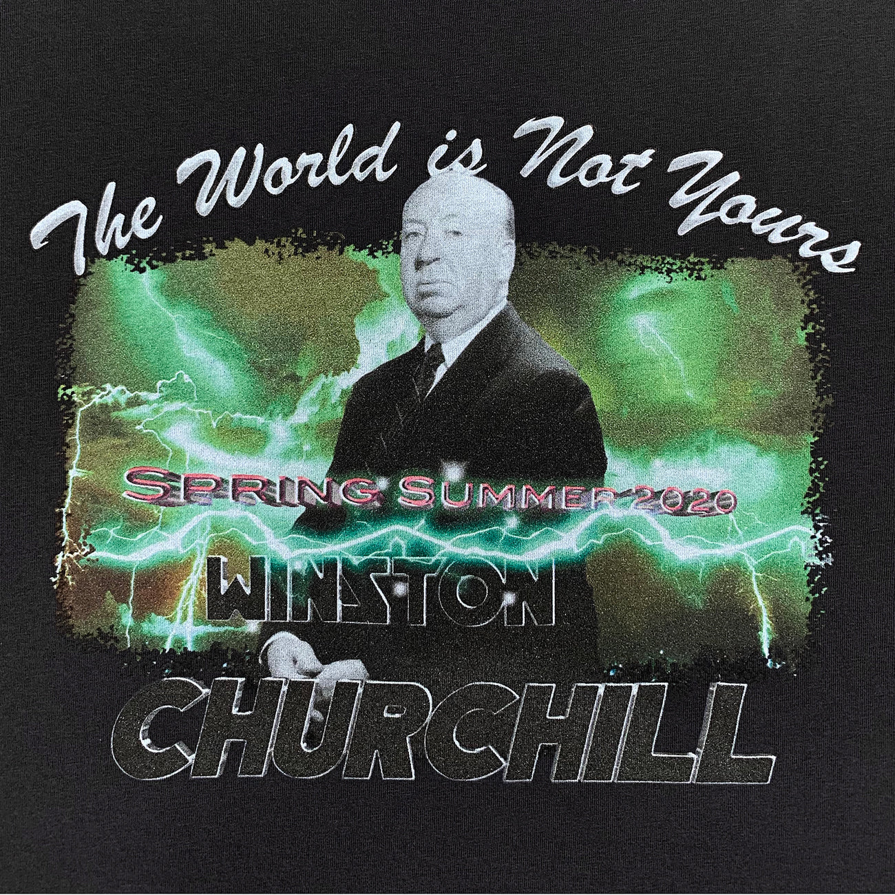 BASIC TEE [ THE WORLD IS NOT YOURS ] BLACK