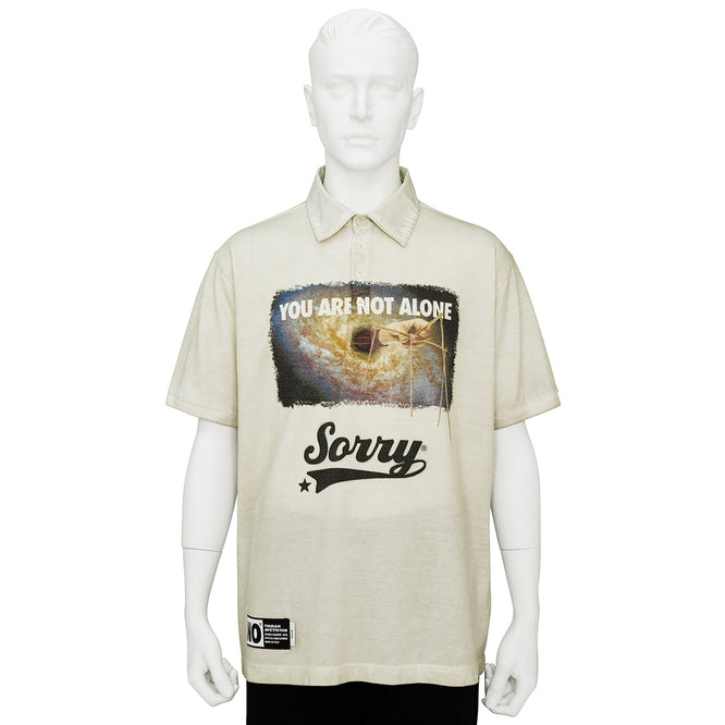 POLO SHIRT [ YOU ARE NOT ALONE ] BEIGE