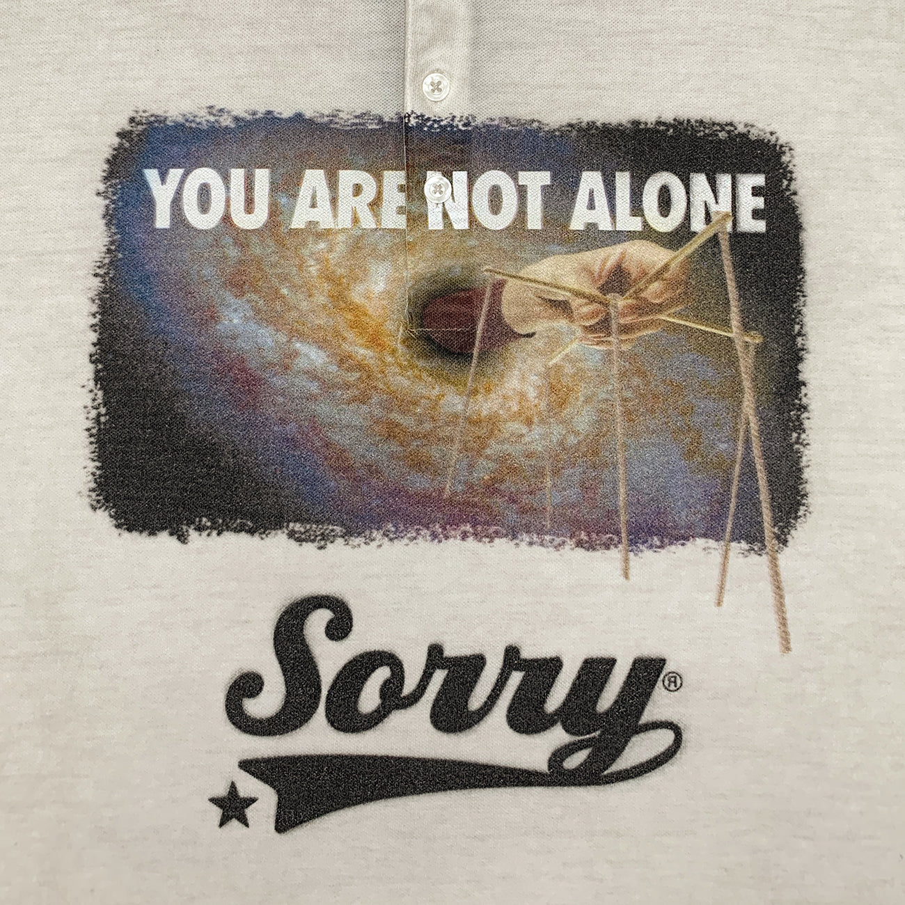 POLO SHIRT [ YOU ARE NOT ALONE ] BEIGE