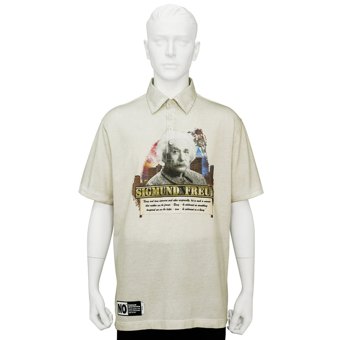 POLO SHIRT [ ALBERT EINSTEIN ] BEIGE