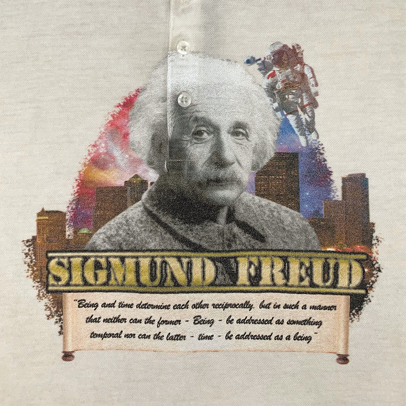 POLO SHIRT [ ALBERT EINSTEIN ] BEIGE