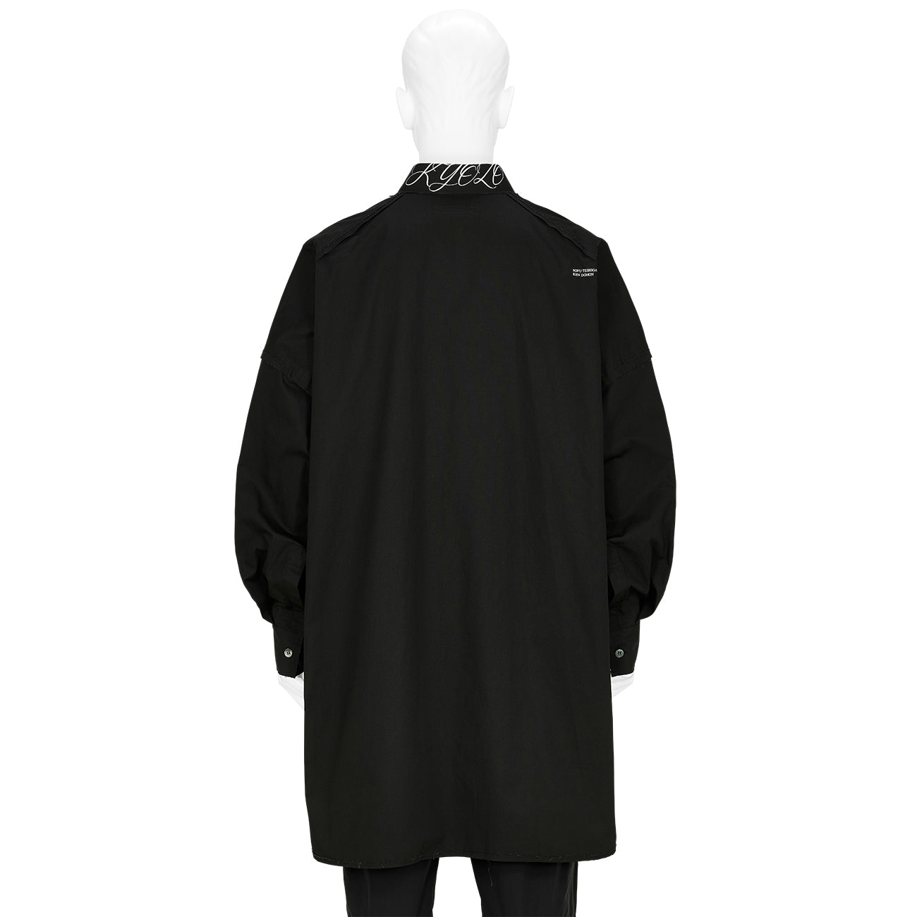 SOFU TESHIGAHARA PRINT CUT OFF BIG SHIRT [KYOZO] BLACK