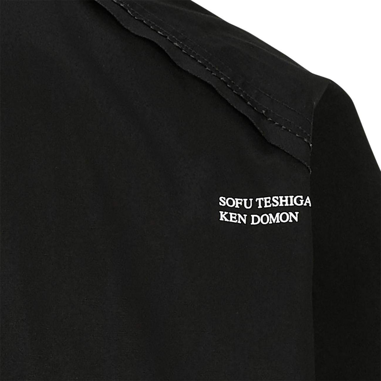 SOFU TESHIGAHARA PRINT CUT OFF BIG SHIRT [KYOZO] BLACK