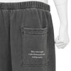 YUICHI INOUE CUT OF SWEAT PANTS BLACK