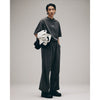 YUICHI INOUE CUT OF SWEAT PANTS BLACK