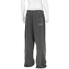 YUICHI INOUE CUT OF SWEAT PANTS BLACK