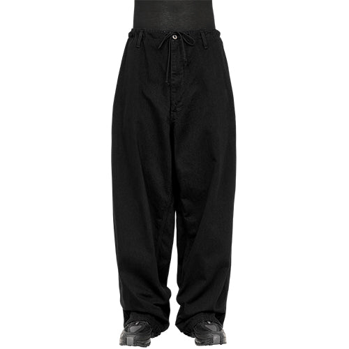 BLACK DENIM PAINTER PANTS BLACK