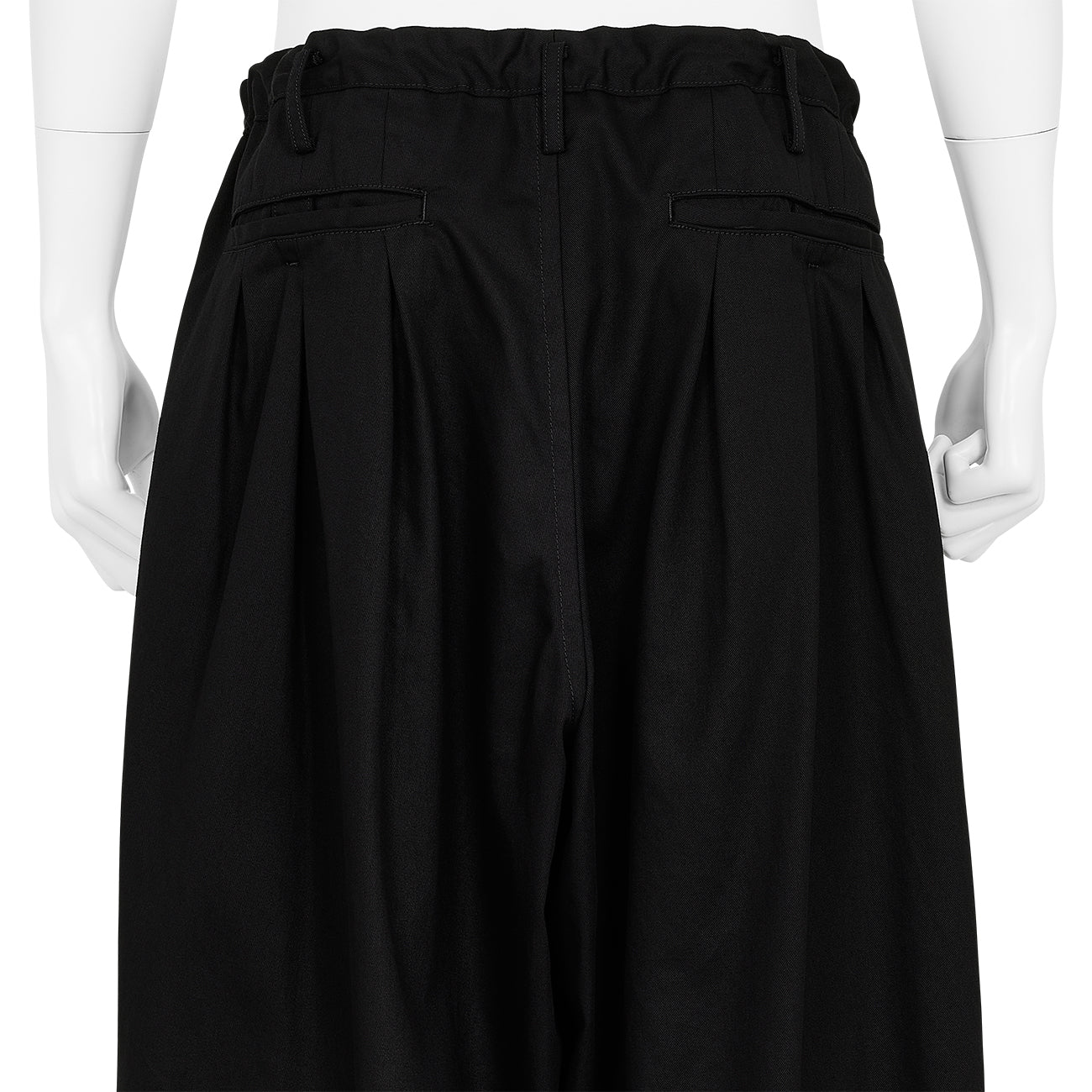 12 TUCK PANTS BLACK