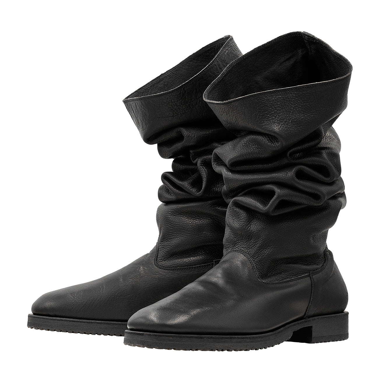LEATHER BOOTS BLACK