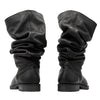 LEATHER BOOTS BLACK