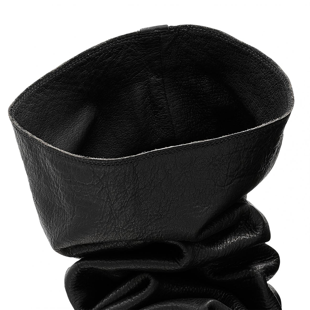 LEATHER BOOTS BLACK