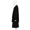 FAKE FUR L/S TEE BLACK