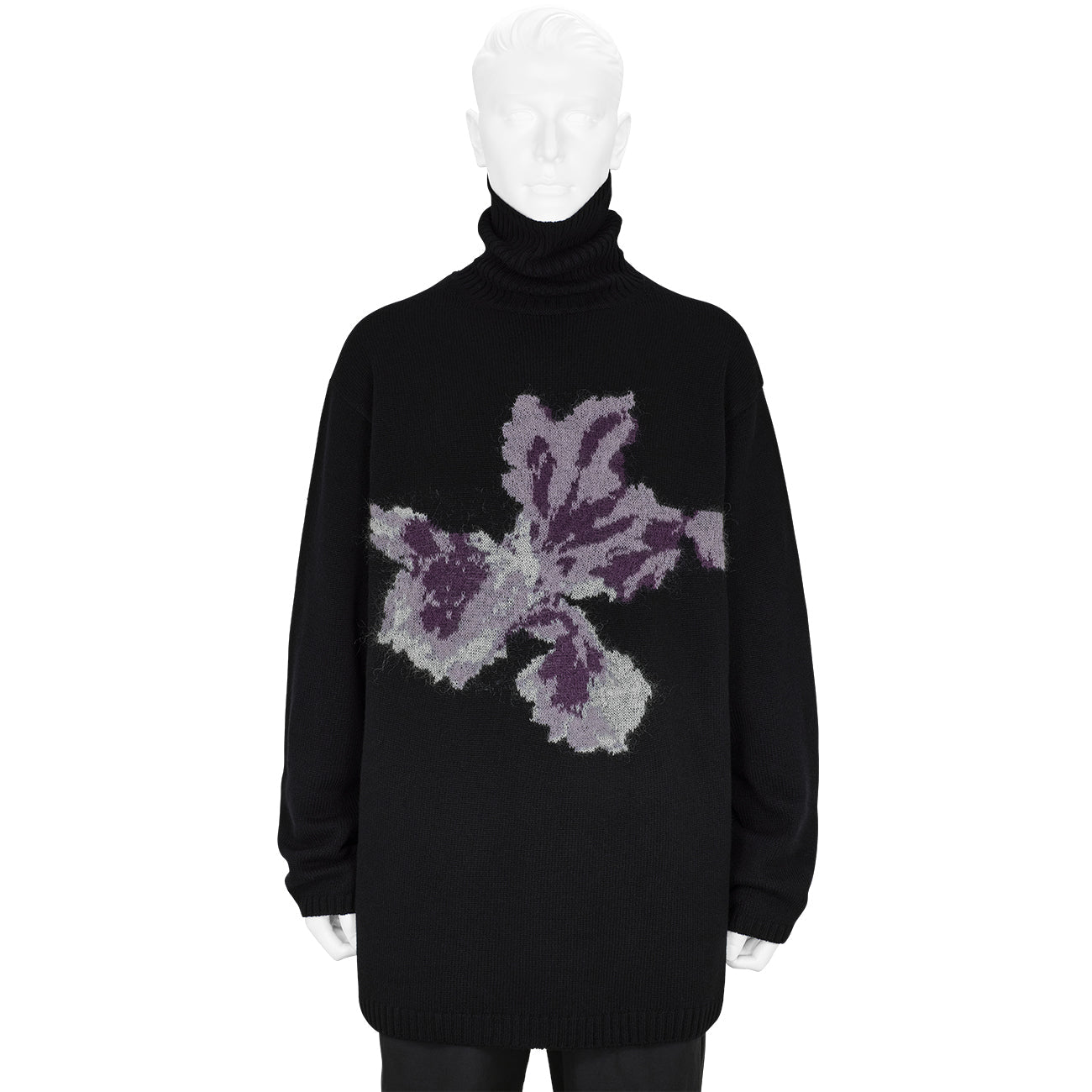 TURTLE NECK KNIT BLACK