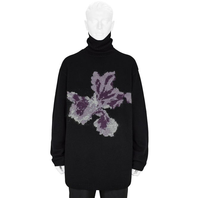 TURTLE NECK KNIT BLACK