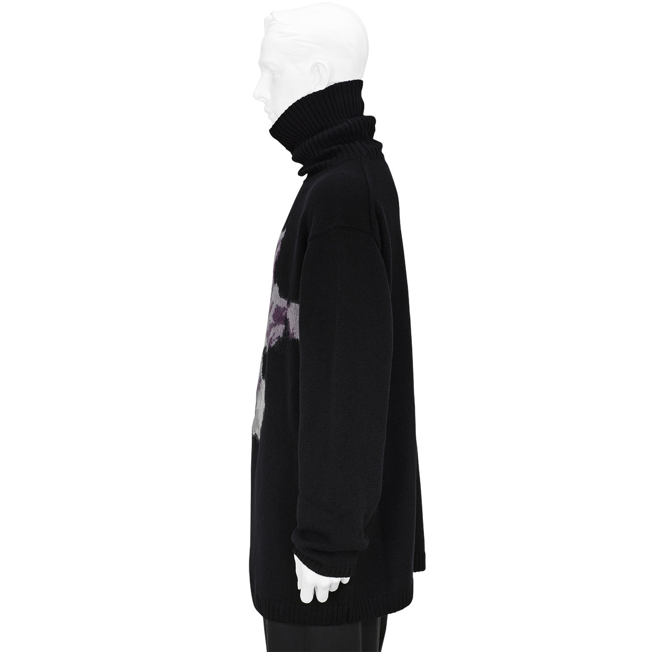 TURTLE NECK KNIT BLACK