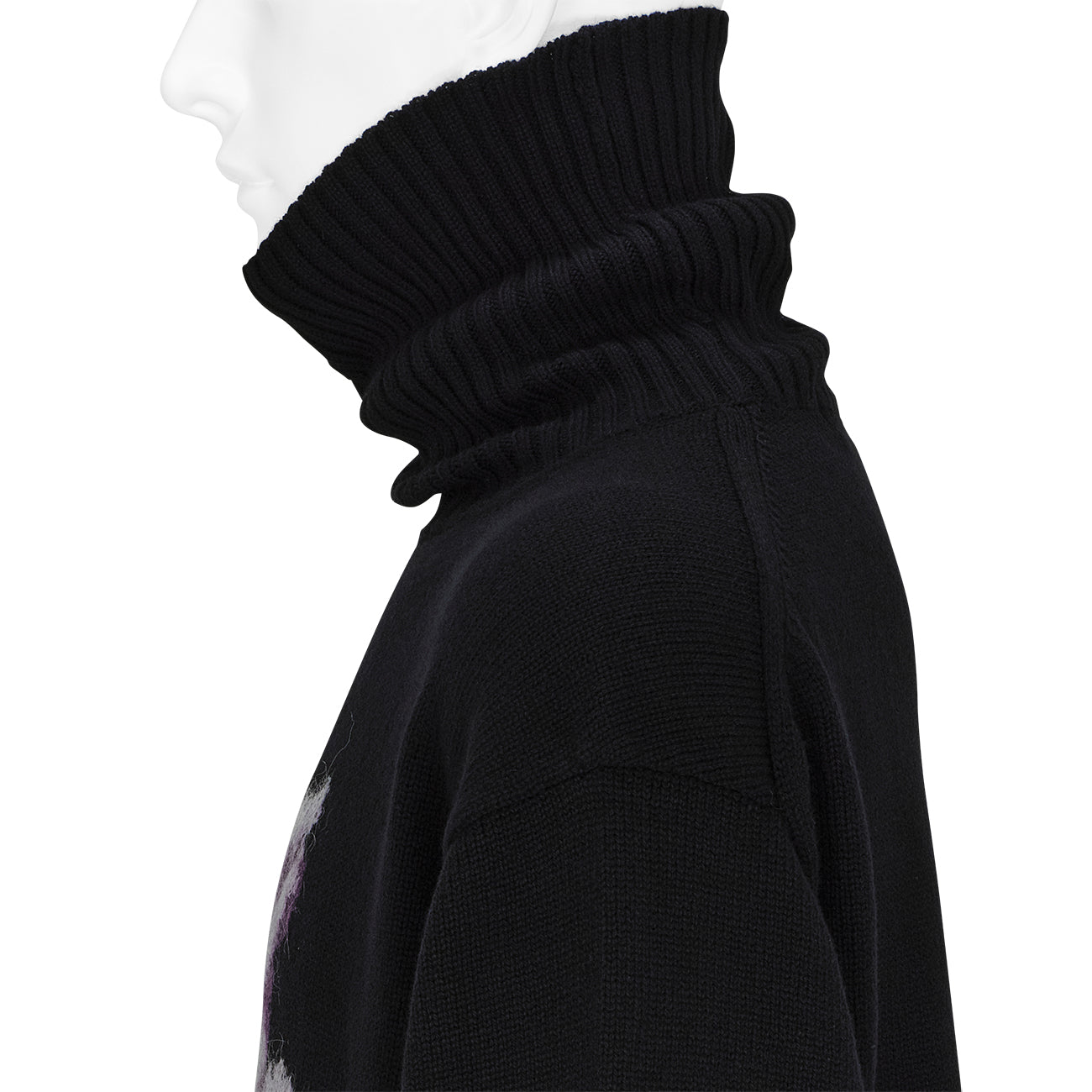 TURTLE NECK KNIT BLACK