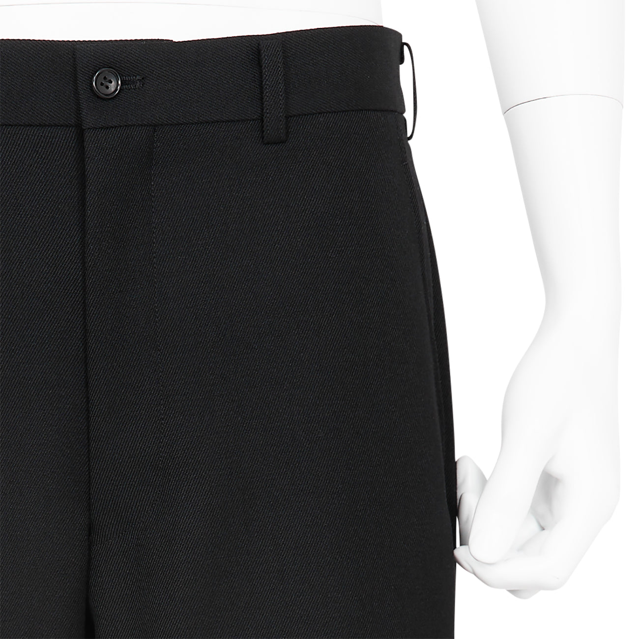 WOOL GABARDINE PANTS BLACK