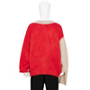 RED LABEL GRAFFITI MOHAIR KNIT BEIGE RED