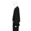 RED LABEL DISTORTION PULLOVER BLACK