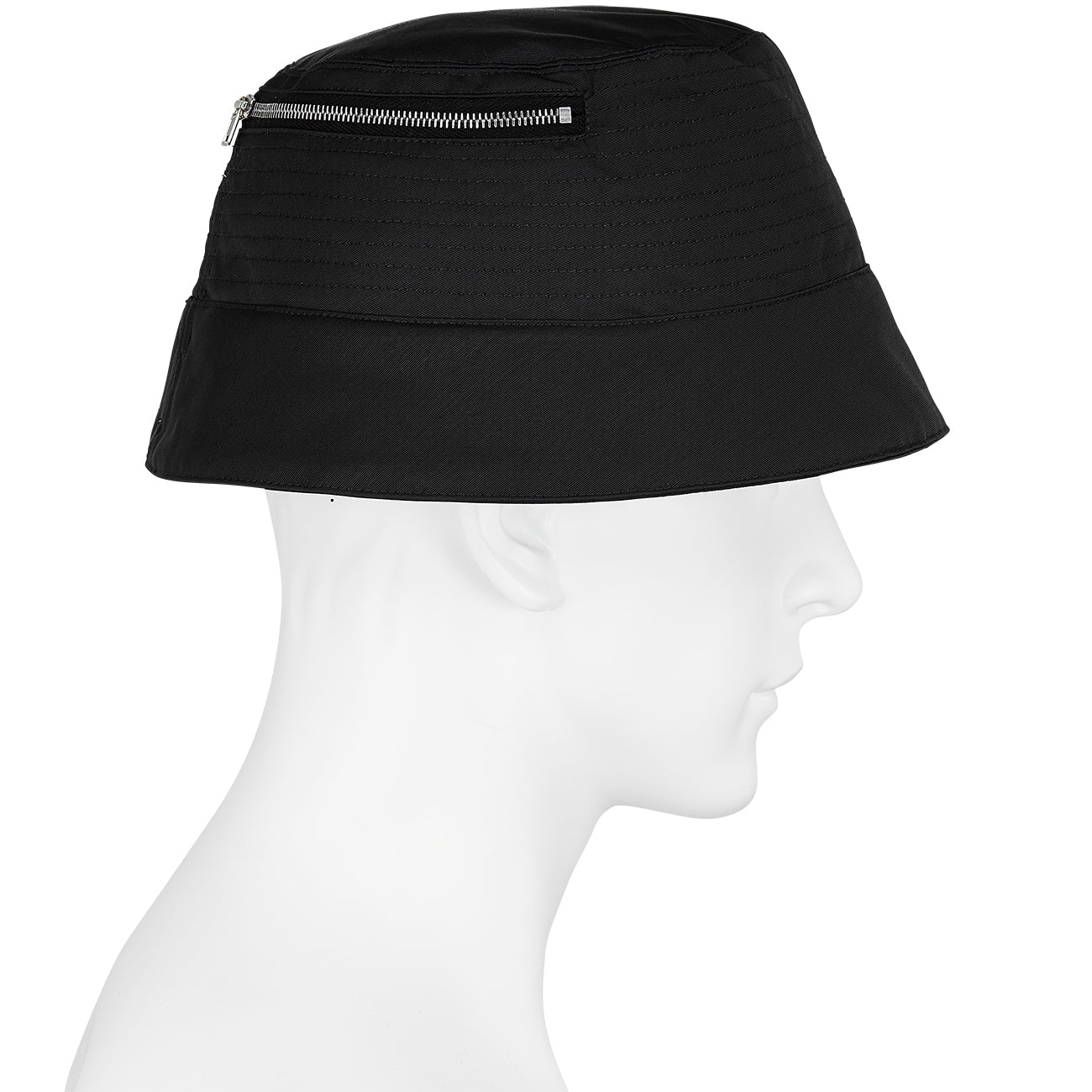 訳あり HAT BUCKET WITH DRKSHDW(リック OWENS RICK - BLACK ZIP 帽子