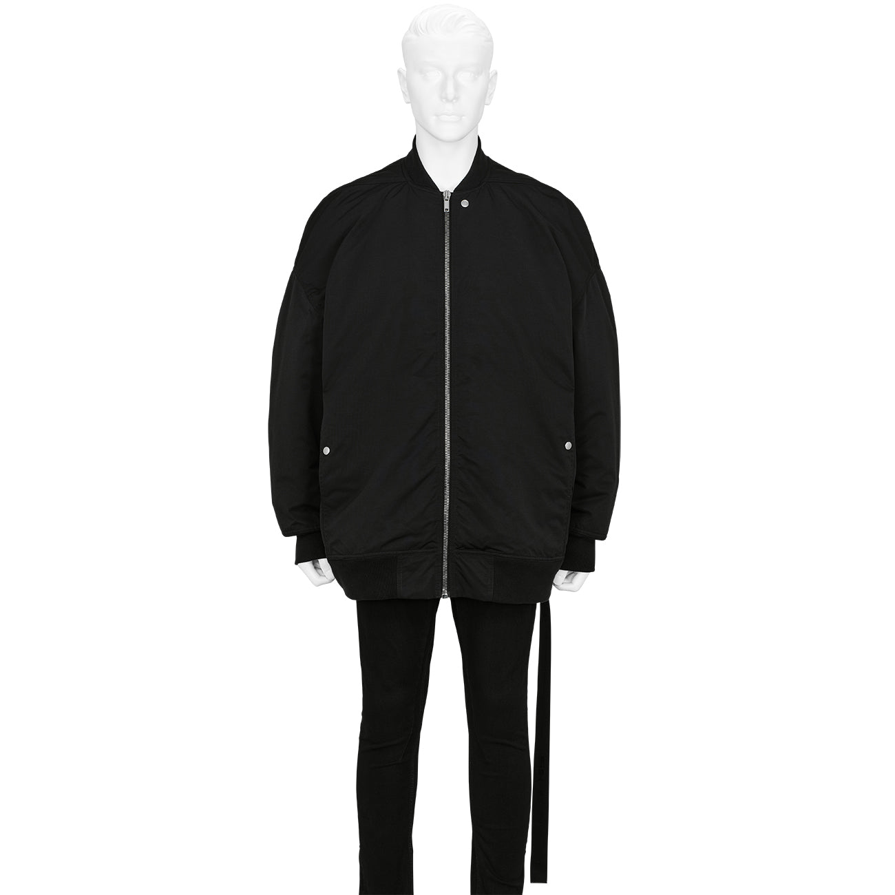 リックオウエンス Ron Jumboフ―ディー ブラック JUMBO FLIGHT JACKET WITH PADDING BLACK - RICK OWENS DRKSHDW