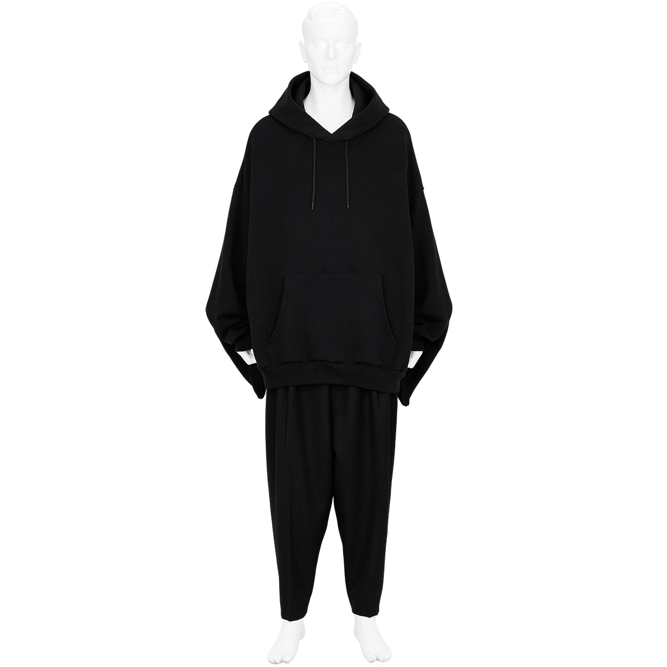 KIMONO SLEEVE HOODIE BLACK