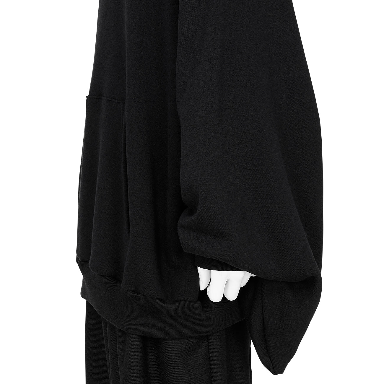 KIMONO SLEEVE HOODIE BLACK
